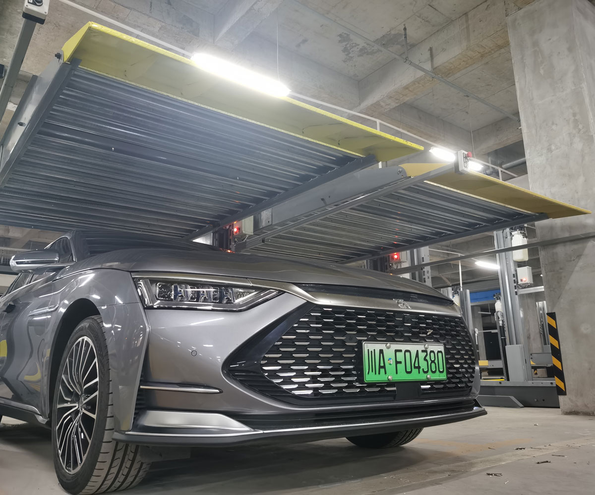 東坡兩層升降橫移機械式停車設備收購
