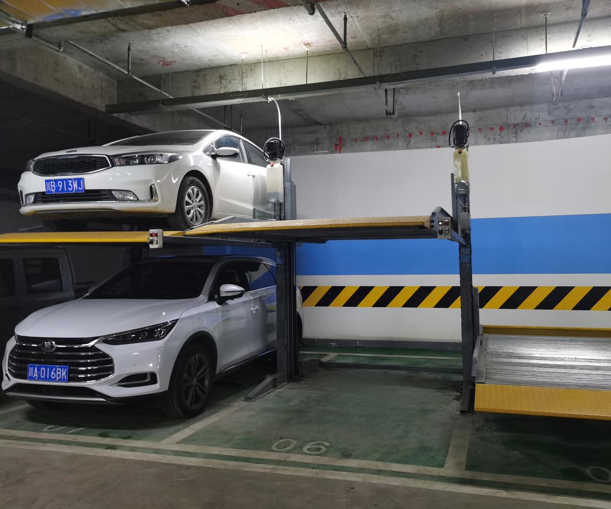 東坡雙柱簡易式停車立體車庫
